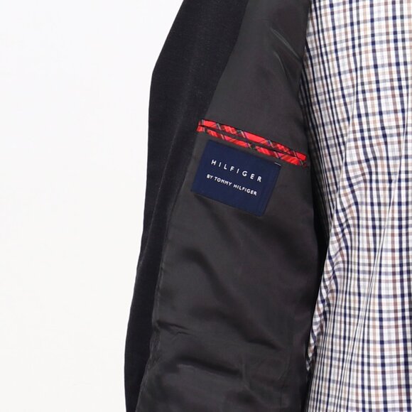 Tommy Hilfiger 44R Gray Solid 3-Button Sport Coat Blazer Jacket G341 - Picture 9 of 11